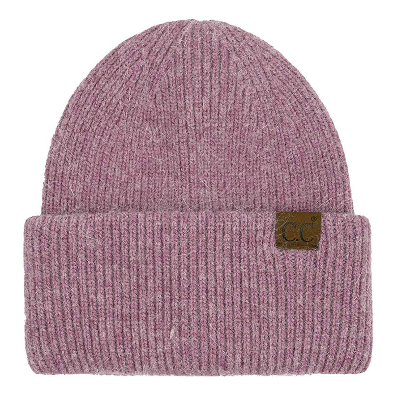 HTS0007 Monica Ribbed Double Cuff Beanie - MiMi Wholesale