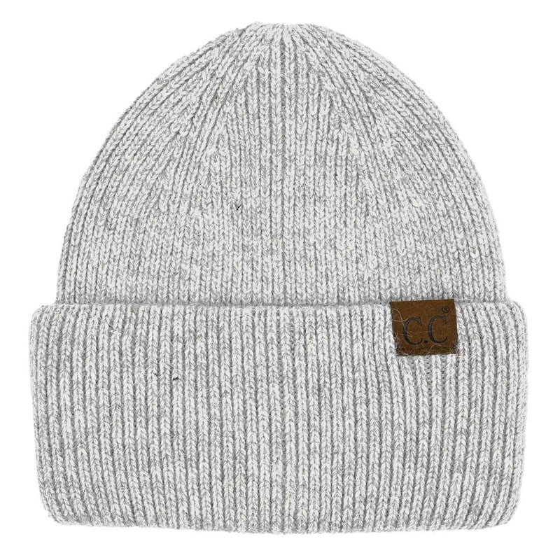 HTS0007 Monica Ribbed Double Cuff Beanie - MiMi Wholesale