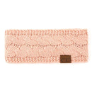 HW20 Willow Cable Knit Fuzzy Lined Head Wrap - MiMi Wholesale