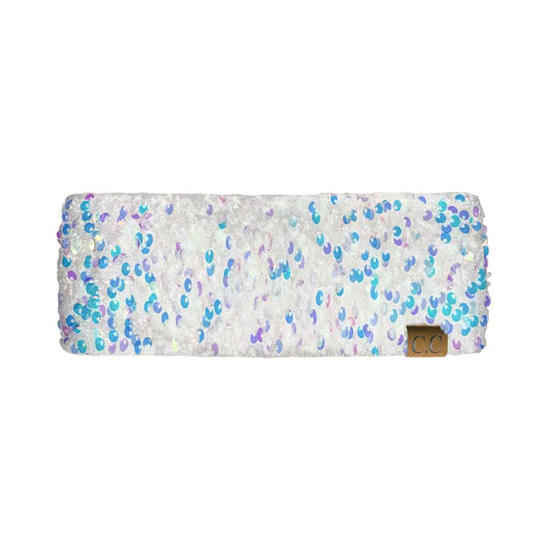 HWE0012 Leah Cluster Sequin Head Wrap - MiMi Wholesale