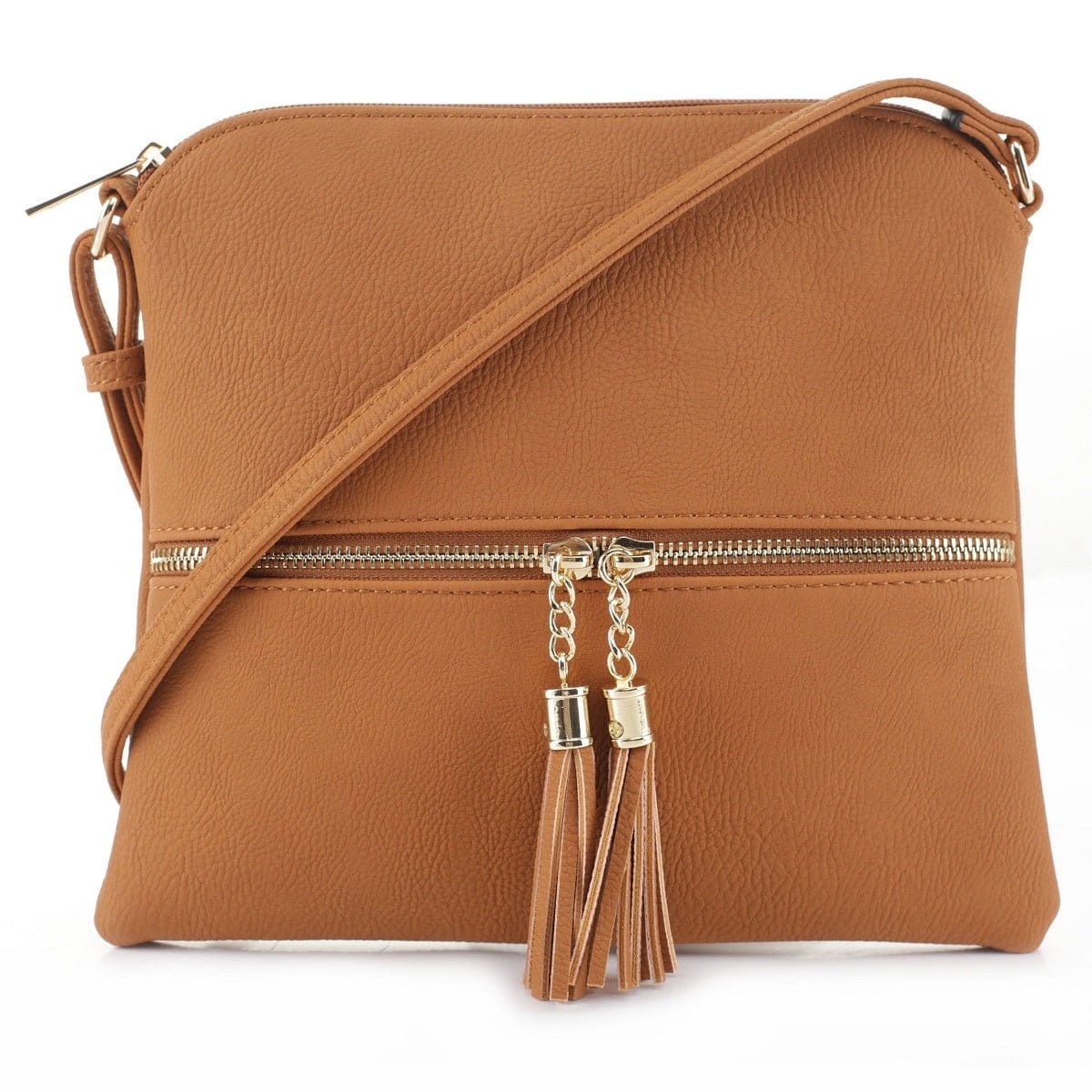 HY2038A Monogrammable Fashion Crossbody Bag With Tassel - MiMi Wholesale