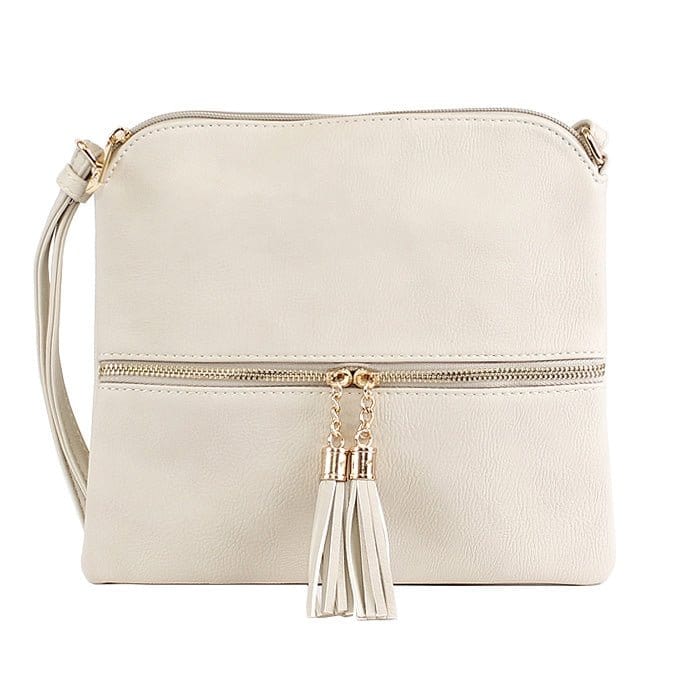 HY2038A Monogrammable Fashion Crossbody Bag With Tassel - MiMi Wholesale