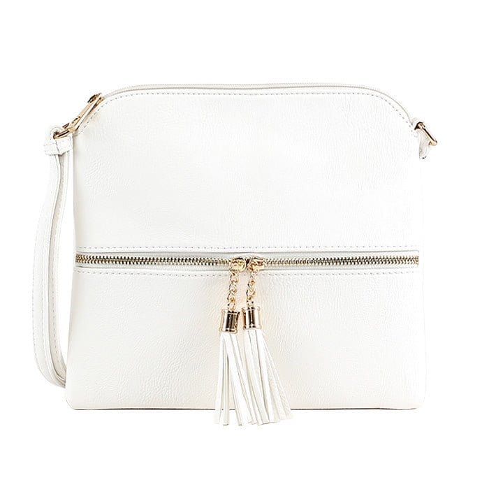 HY2038A Monogrammable Fashion Crossbody Bag With Tassel - MiMi Wholesale