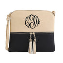 HY2038E Monogrammable Fashion Crossbody Bag With Tassel - MiMi Wholesale