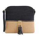 HY2038E Monogrammable Fashion Crossbody Bag With Tassel - MiMi Wholesale