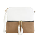 HY2038E Monogrammable Fashion Crossbody Bag With Tassel - MiMi Wholesale
