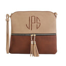 HY2038E Monogrammable Fashion Crossbody Bag With Tassel - MiMi Wholesale