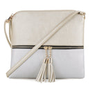 HY2038E Monogrammable Fashion Crossbody Bag With Tassel - MiMi Wholesale