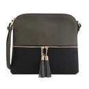HY2038E Monogrammable Fashion Crossbody Bag With Tassel - MiMi Wholesale