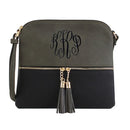 HY2038E Monogrammable Fashion Crossbody Bag With Tassel - MiMi Wholesale