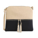 HY2038E Monogrammable Fashion Crossbody Bag With Tassel - MiMi Wholesale