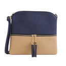 HY2038E Monogrammable Fashion Crossbody Bag With Tassel - MiMi Wholesale