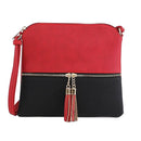 HY2038E Monogrammable Fashion Crossbody Bag With Tassel - MiMi Wholesale