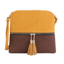 HY2038E Monogrammable Fashion Crossbody Bag With Tassel - MiMi Wholesale