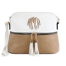 HY3031P Monogrammable Fashion Crossbody Bag with Tassel - MiMi Wholesale