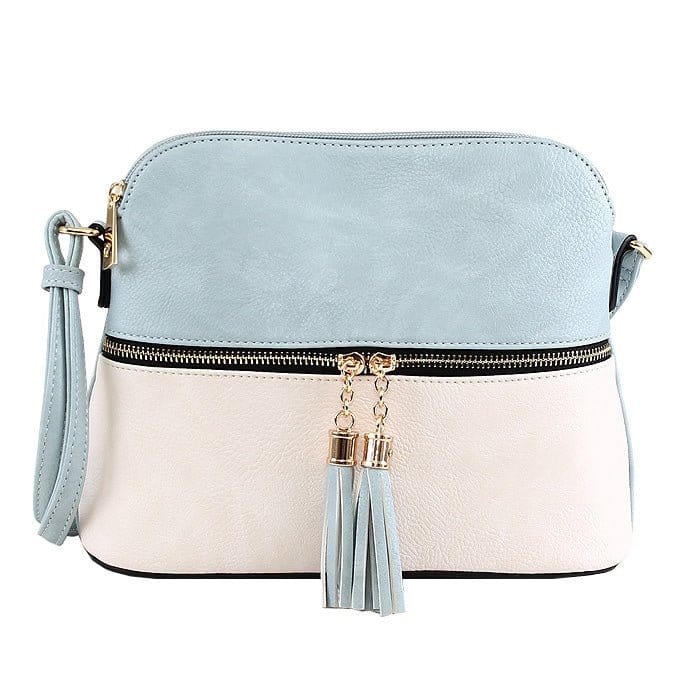 HY3031P Monogrammable Fashion Crossbody Bag with Tassel - MiMi Wholesale