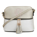 HY3031P Monogrammable Fashion Crossbody Bag with Tassel - MiMi Wholesale