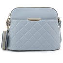 HY5314QS Quilted Front Dome Crossbody w/ Earbud Case - MiMi Wholesale