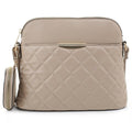 HY5314QS Quilted Front Dome Crossbody w/ Earbud Case - MiMi Wholesale