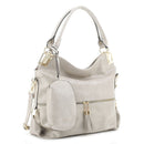 HY6227AS 2pc Tassel Zipper Hobo Handbag Set - MiMi Wholesale