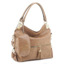 HY6227AS 2pc Tassel Zipper Hobo Handbag Set - MiMi Wholesale