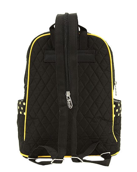 QSD2732 Quilted Large Solid Zippered Backpack