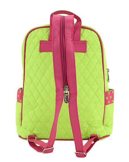 QSD2746 Quilted Solid Large Zippered Backpack