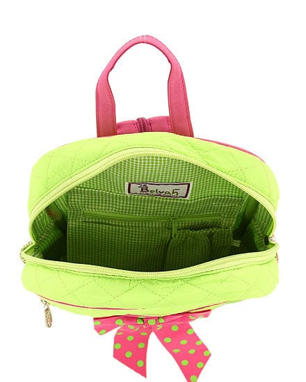 QSD2746 Quilted Solid Large Zippered Backpack