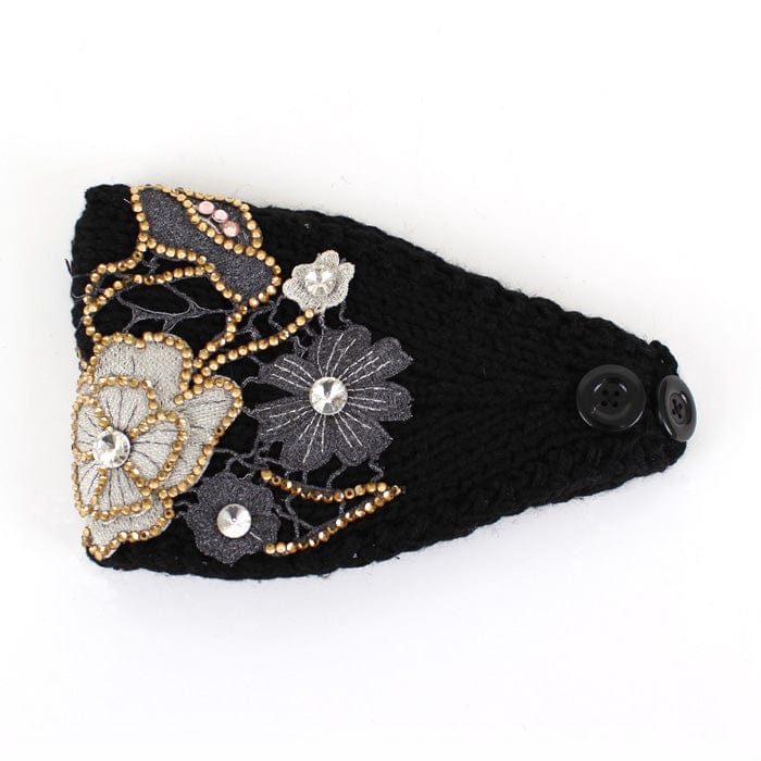 HB16202 Floral Knit Headwrap/Headband