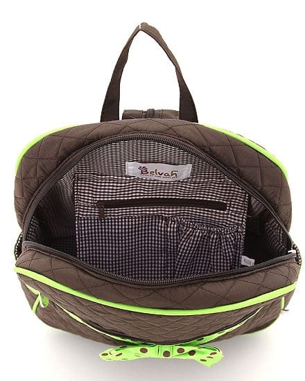 QSD2732 Quilted Large Solid Zippered Backpack