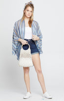 IVA105 Linda Macrame Crochet Tote Bag With Wooden Handles - MiMi Wholesale