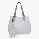 J1725 Bag-in-a-Bag Satchel w/ Tassel - MiMi Wholesale