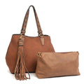 J1725 Bag-in-a-Bag Satchel w/ Tassel - MiMi Wholesale