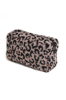 JBG102 Leopard Super Lux Microfiber Makeup Pouch - MiMi Wholesale
