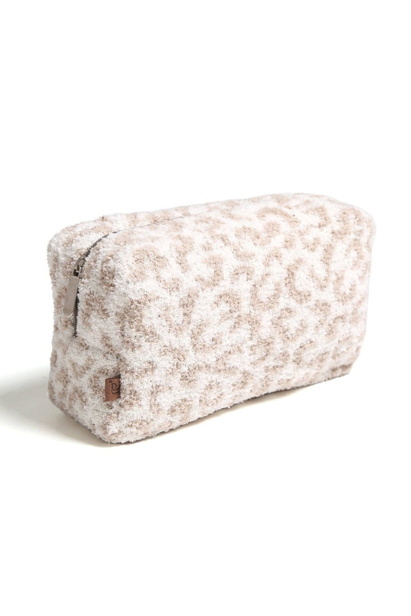 JBG102 Leopard Super Lux Microfiber Makeup Pouch - MiMi Wholesale