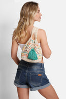 JBG211 Ariel Tribal Straw Crossbody Bucket Bag - MiMi Wholesale