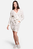 JCL1009 Leopard Super Lux Robe/Cardigan - MiMi Wholesale