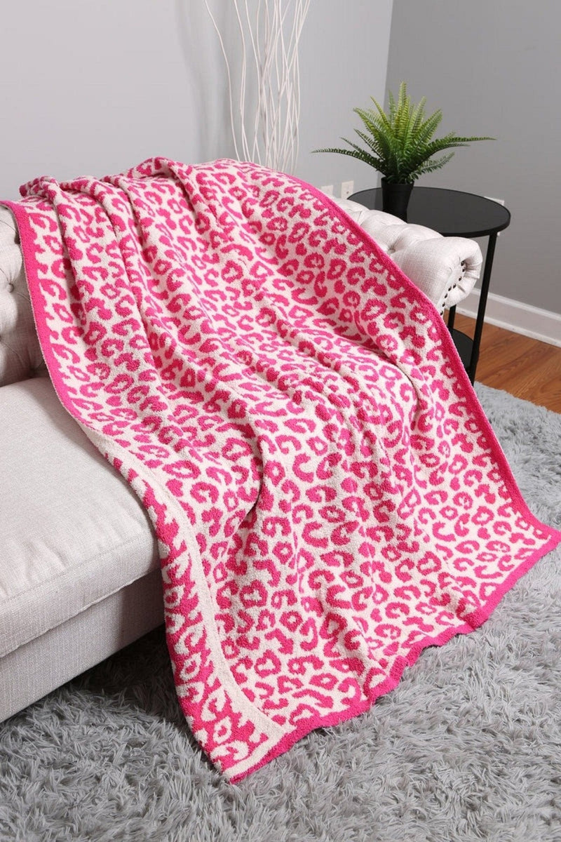JCL1010 Super Lux Leopard Throw Blanket - MiMi Wholesale