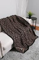 JCL1010 Super Lux Leopard Throw Blanket - MiMi Wholesale