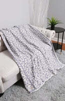 JCL1010 Super Lux Leopard Throw Blanket - MiMi Wholesale