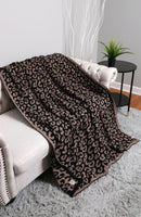 JCL1010 Super Lux Leopard Throw Blanket - MiMi Wholesale