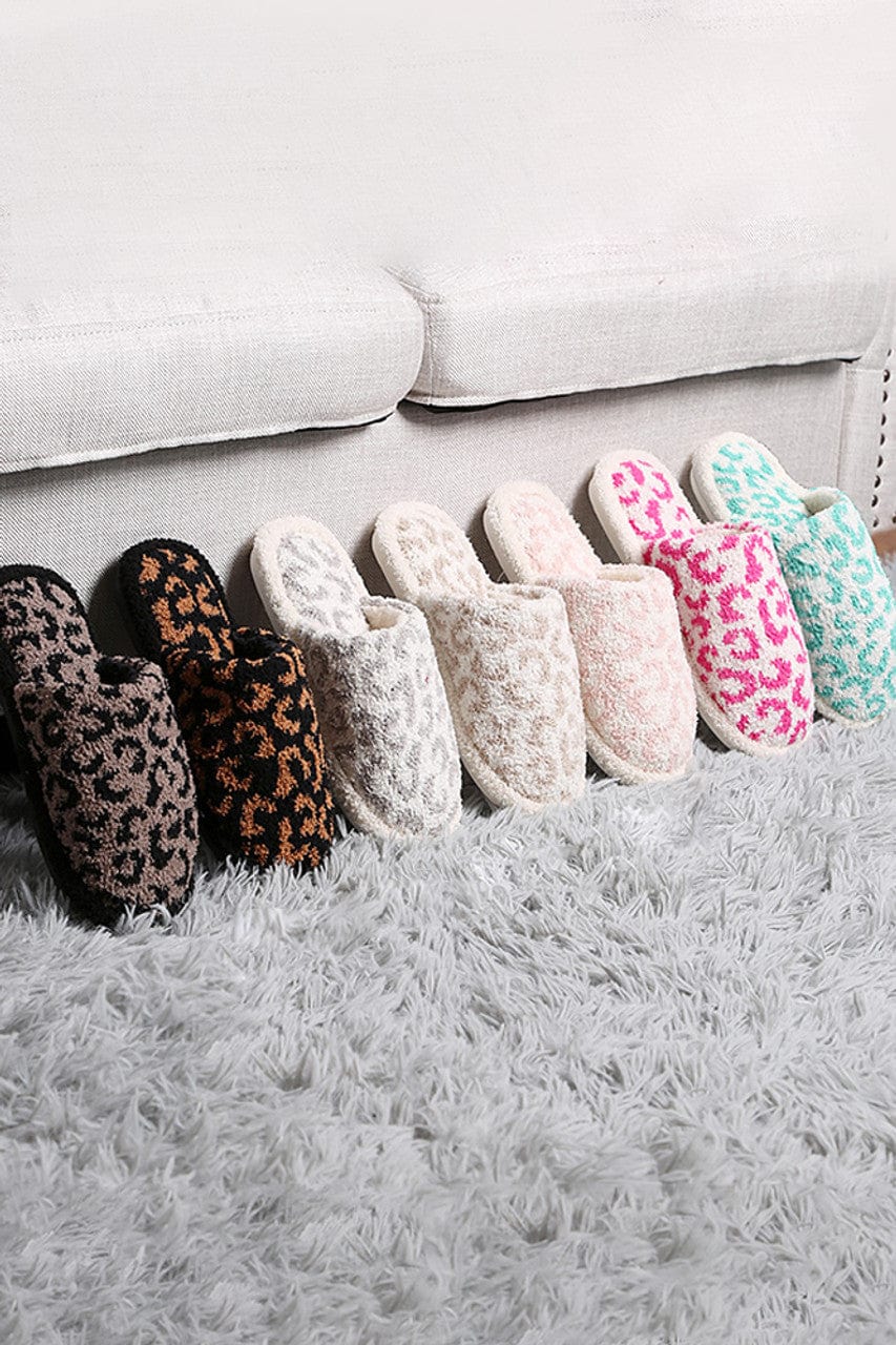 JCL1032 Leopard Super Lux Slipper - MiMi Wholesale