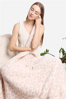 JCL2016 Leopard Super Lux Throw Blanket/Convertible to Pillow - MiMi Wholesale