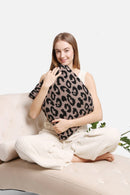 JCL2016 Leopard Super Lux Throw Blanket/Convertible to Pillow - MiMi Wholesale