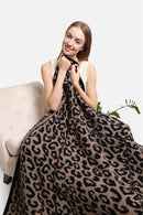 JCL2016 Leopard Super Lux Throw Blanket/Convertible to Pillow - MiMi Wholesale