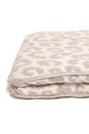JCL2016 Leopard Super Lux Throw Blanket/Convertible to Pillow - MiMi Wholesale