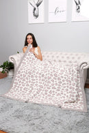 JCL2037 Safari Leopard Throw Blanket - MiMi Wholesale
