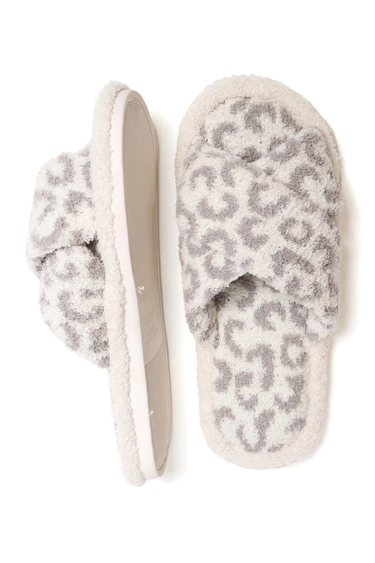 JCL2120 Leopard Super Lux Open-Toe Slipper - MiMi Wholesale