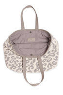 JCL2130 Leopard Super Lux Microfiber Tote - MiMi Wholesale