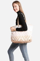 JCL2134 Boho Tribal Super Lux Microfiber Tote - MiMi Wholesale